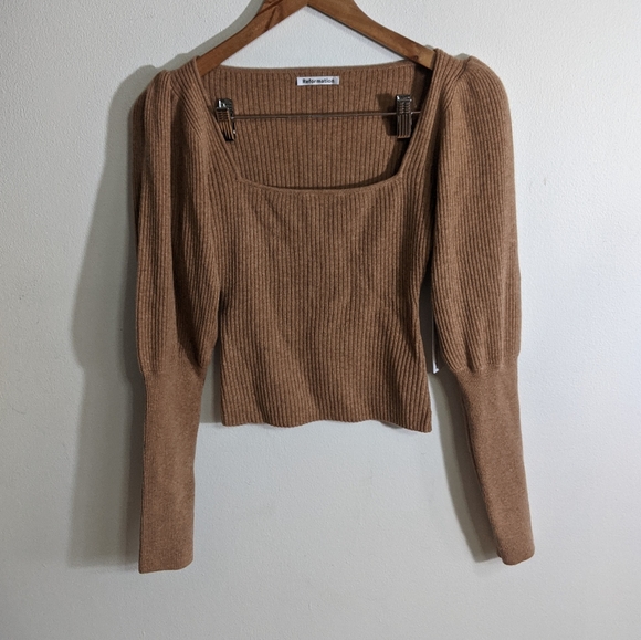 NEW Reformation Piazza Cashmere Sweater XS - Picture 2 of 5